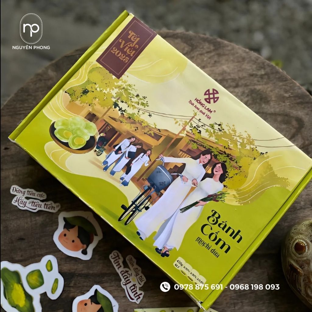 Hộp bánh cốm Hồng Lam